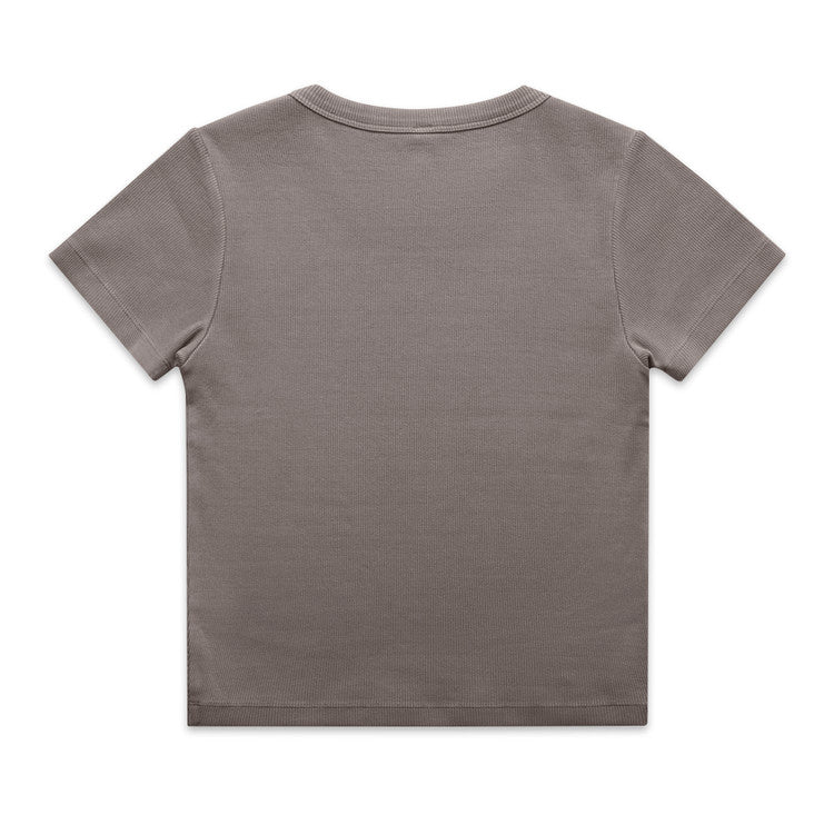 Ascolour Wos Faded Organic Rib Tee-(4036)