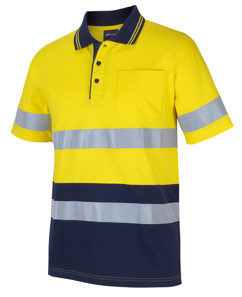 JB's Hi Vis (D+N) S/S Cotton Polo (6DCPS)