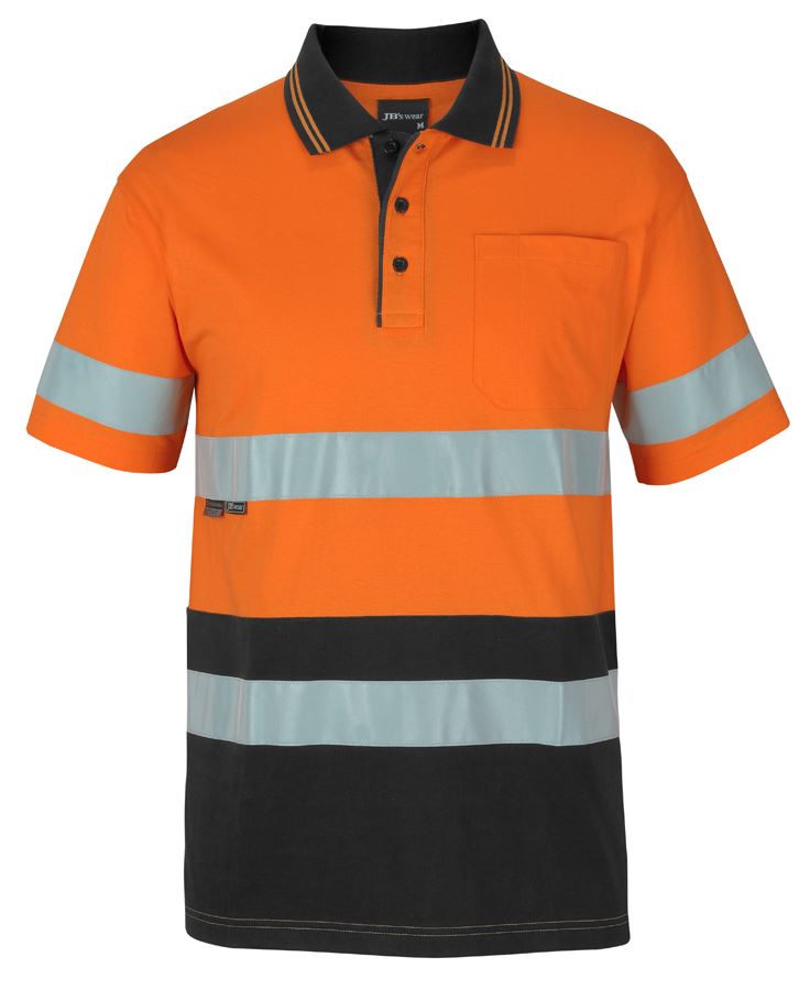 JB's Hi Vis (D+N) S/S Cotton Polo (6DCPS)