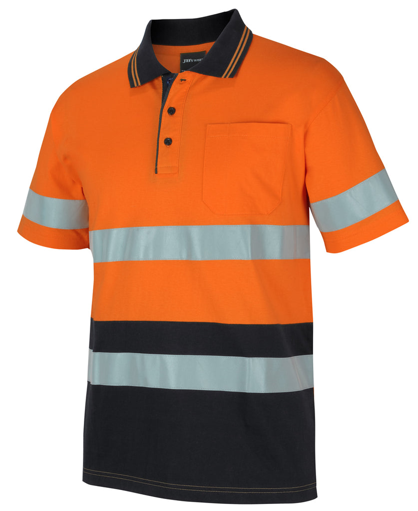 JB's Hi Vis (D+N) S/S Cotton Polo (6DCPS)