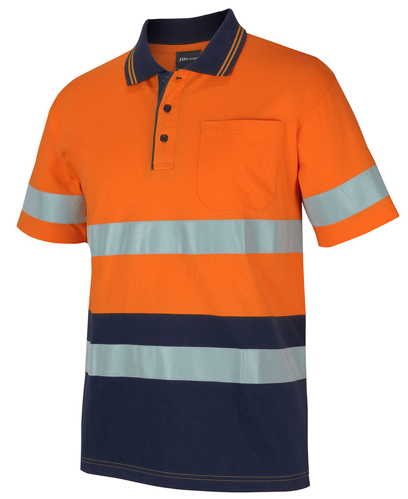 JB's Hi Vis (D+N) S/S Cotton Polo (6DCPS)