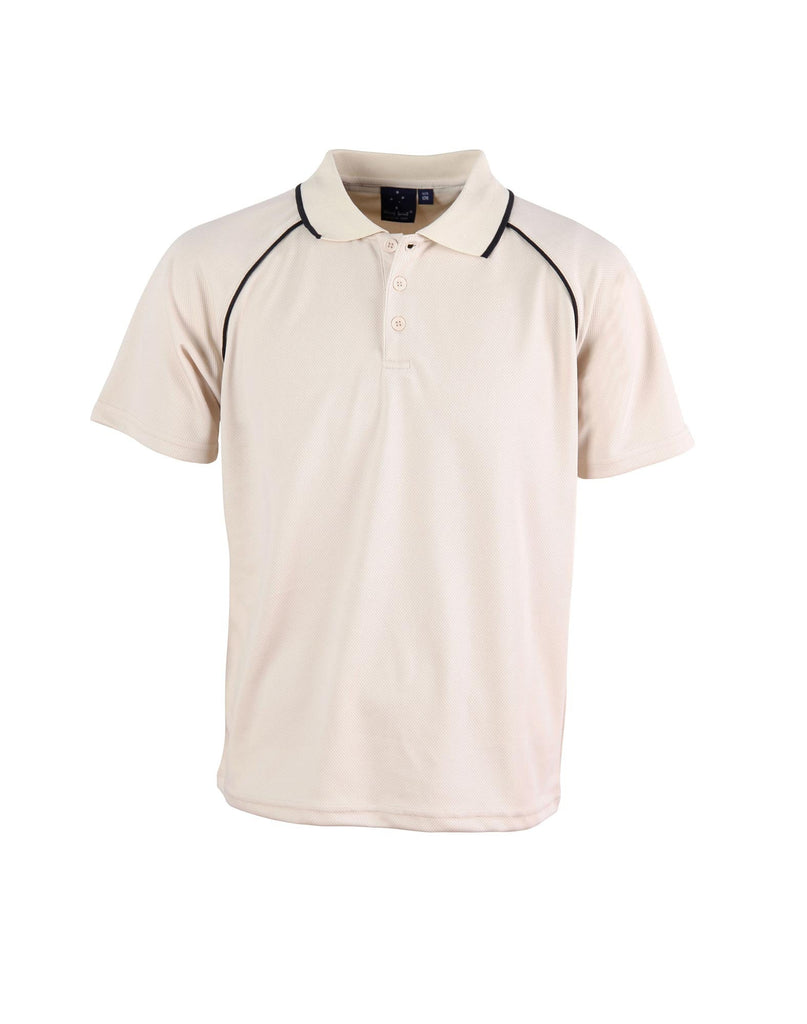 Winning Spirit Champion Kids Cooldry Raglan Short Sleeve Contrast Polo 2nd (3 colour) (PS24)