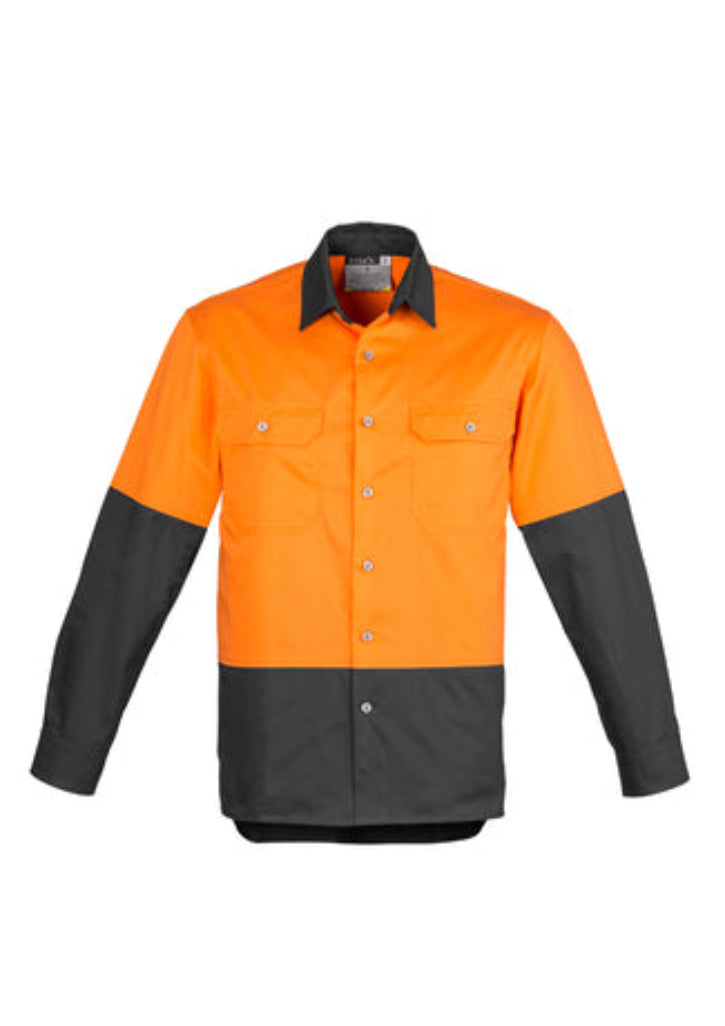 Syzmik Mens Hi Vis Spliced Industrial Shirt (ZW122)