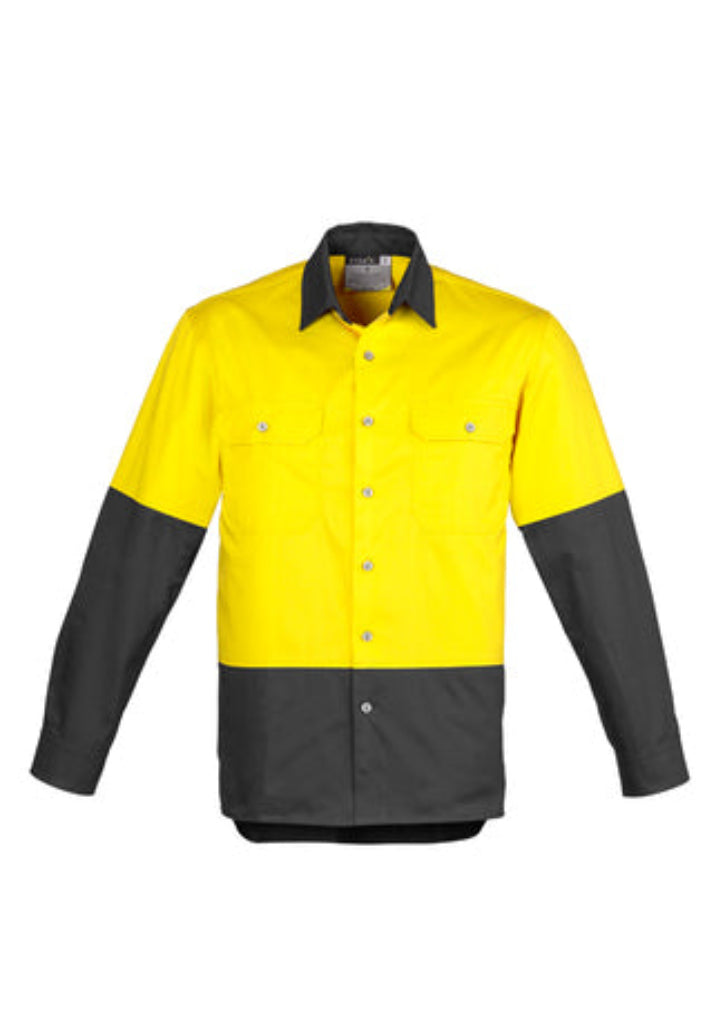 Syzmik Mens Hi Vis Spliced Industrial Shirt (ZW122)