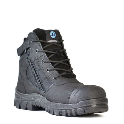 Bata Zippy LaceUp with Zip Safety Boot (804-66641)