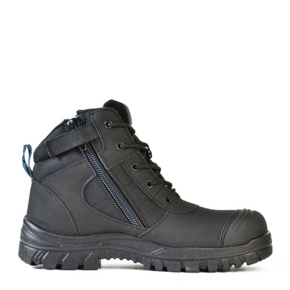 Bata Zippy LaceUp with Zip Safety Boot (804-66641)