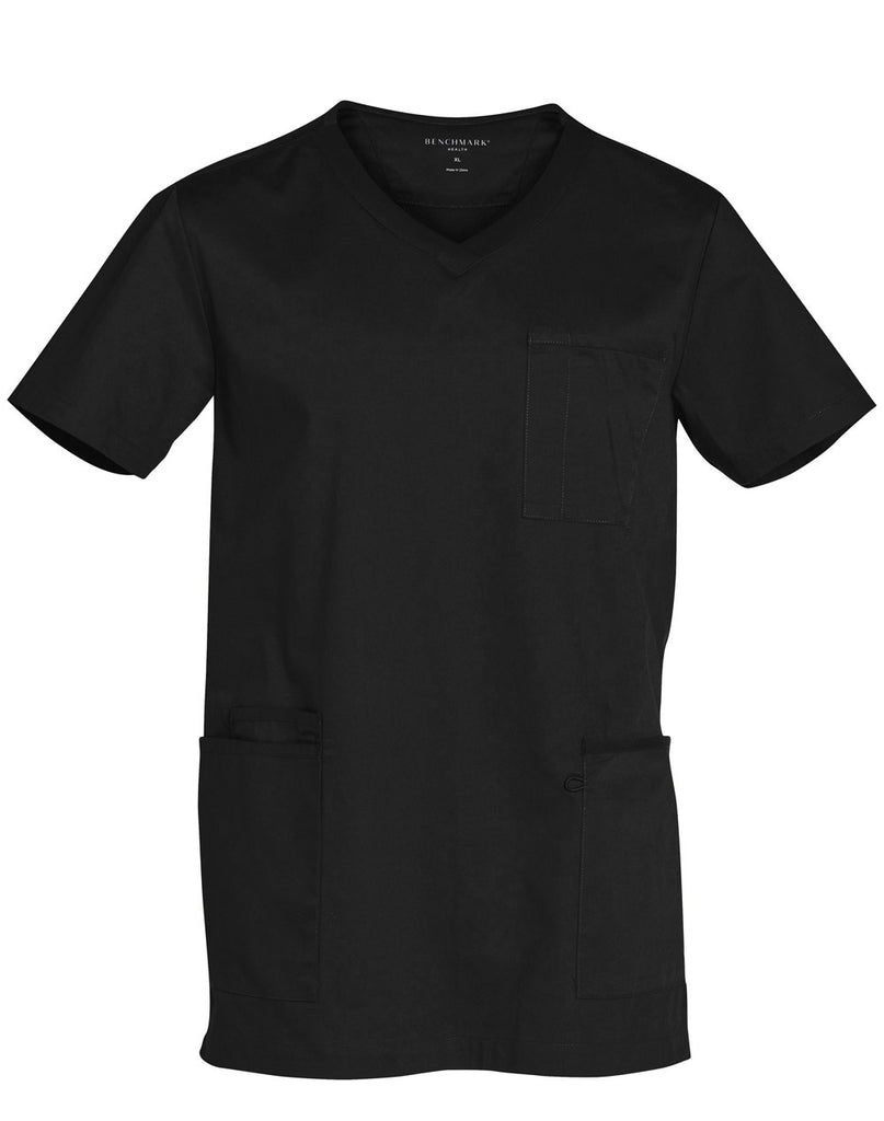 Wining Spirit  Mens V-neck Contrast Trim Scrub Top (M7650 )