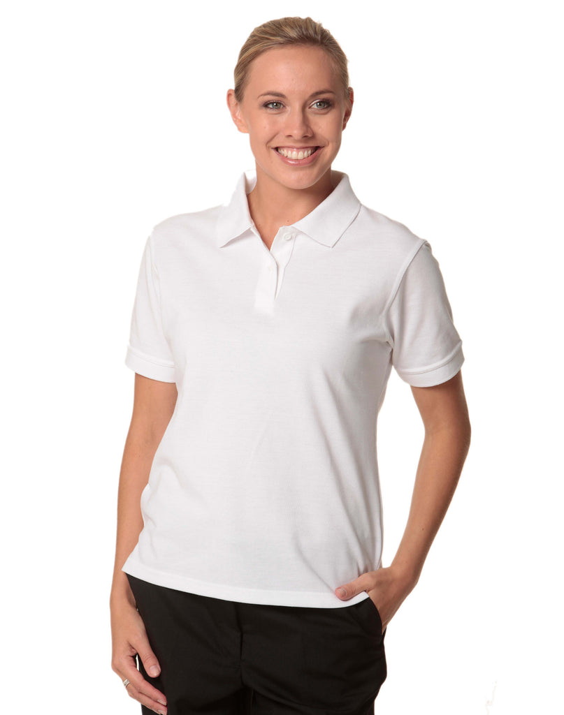 Winning Spirit Ladies' Tight Pique Knit Short Sleeve Polo (PS23)