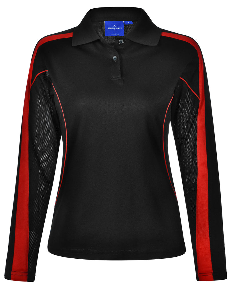 Winning Spirit Ladies' TrueDry® Long Sleeve Polo (PS70)