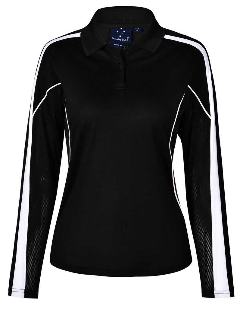 Winning Spirit Ladies' TrueDry® Long Sleeve Polo (PS70)