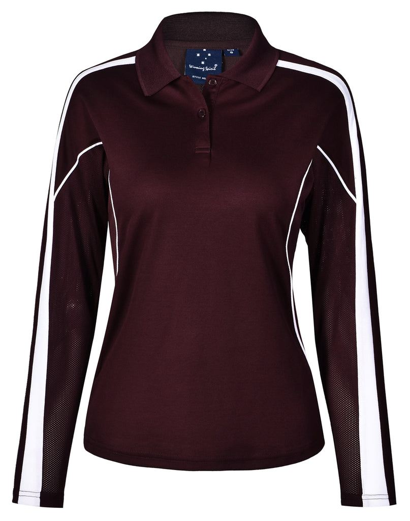 Winning Spirit Ladies' TrueDry® Long Sleeve Polo (PS70)