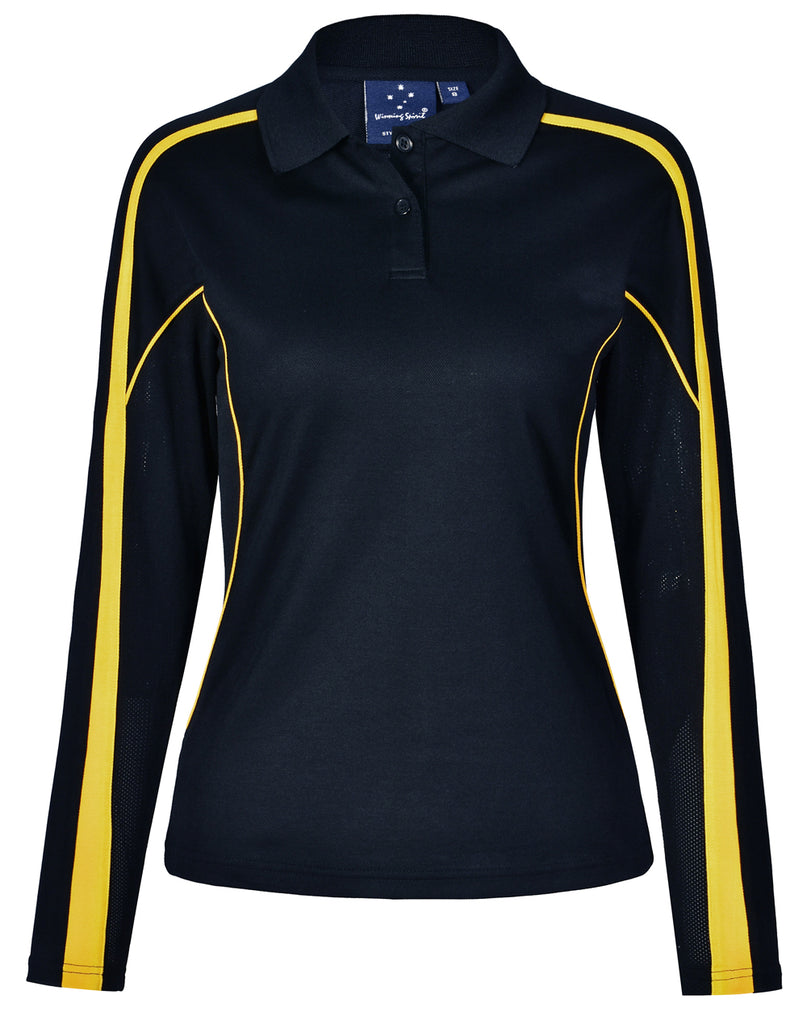 Winning Spirit Ladies' TrueDry® Long Sleeve Polo (PS70)