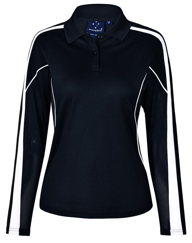 Winning Spirit Ladies' TrueDry® Long Sleeve Polo (PS70)