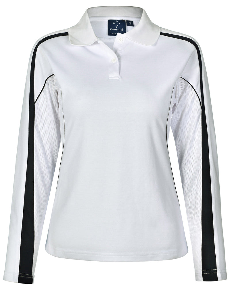 Winning Spirit Ladies' TrueDry® Long Sleeve Polo (PS70)