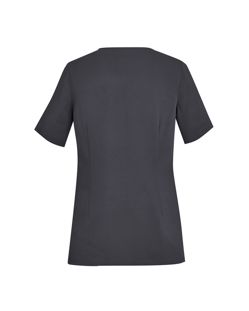 Biz Care Womens Tailored Fit Round Neck Scrub Top (CST942LS)