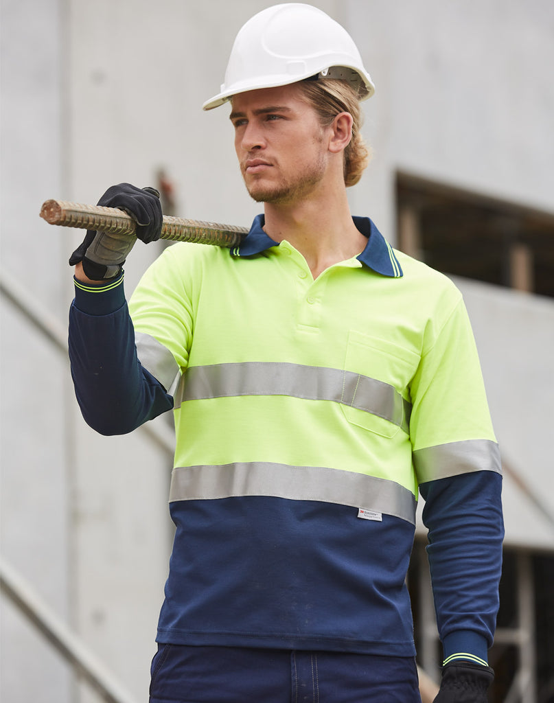 Winning Spirit Men's TrueDry® Safety Long Sleeves Polo (SW21A)